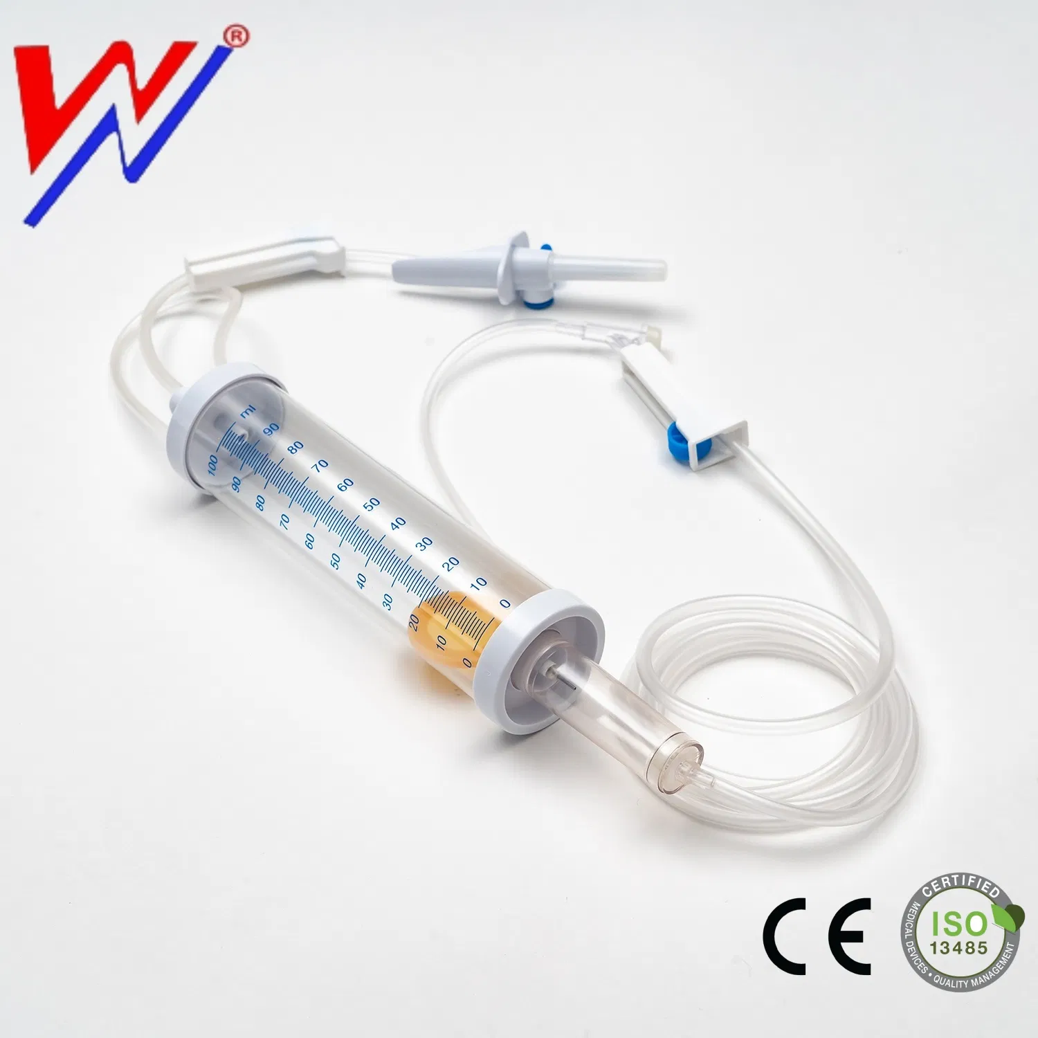 Set de Infusión Desechable Bureta IV con 100/150ml Cc Pediátrico Niños Goteo Tipo Microgoteo Estéril Intravenoso para Uso Único 60 Gotas