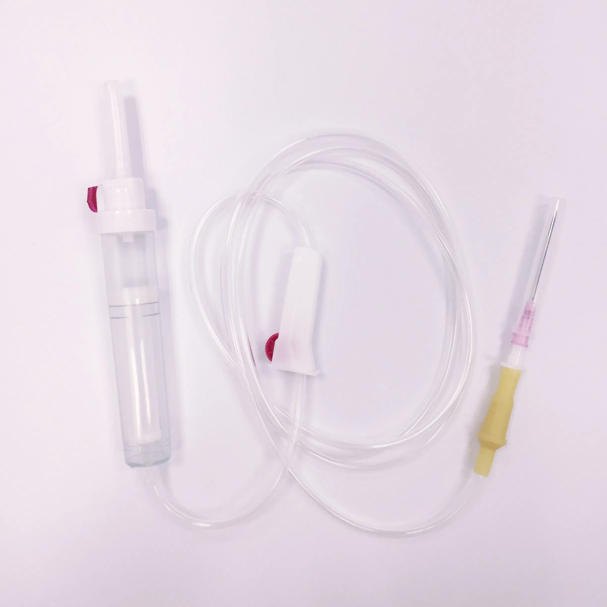 Juego de infusión de transfusión de sangre IV desechable con CE e ISO con filtro