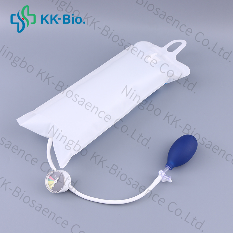 Bolsa de infusión manual a presión con manómetro aneroide