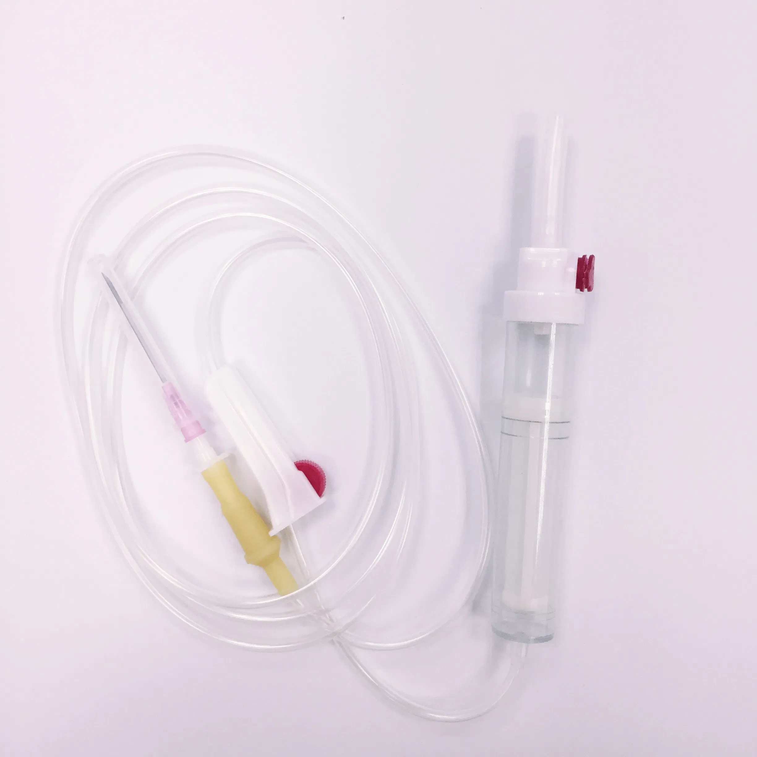 Juego de infusión de transfusión de sangre IV desechable con CE e ISO con filtro
