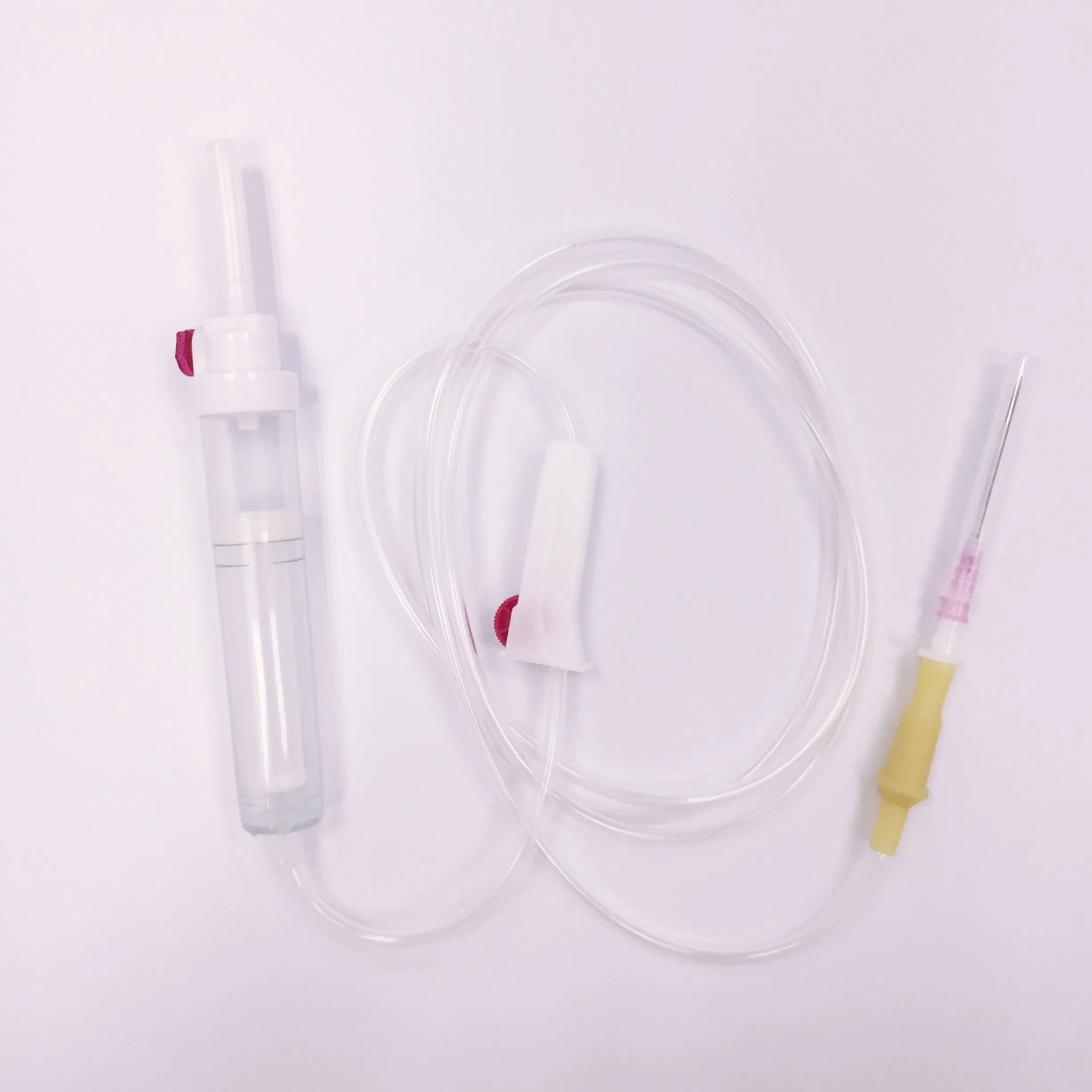 Juego de infusión de transfusión de sangre IV desechable con CE e ISO con filtro