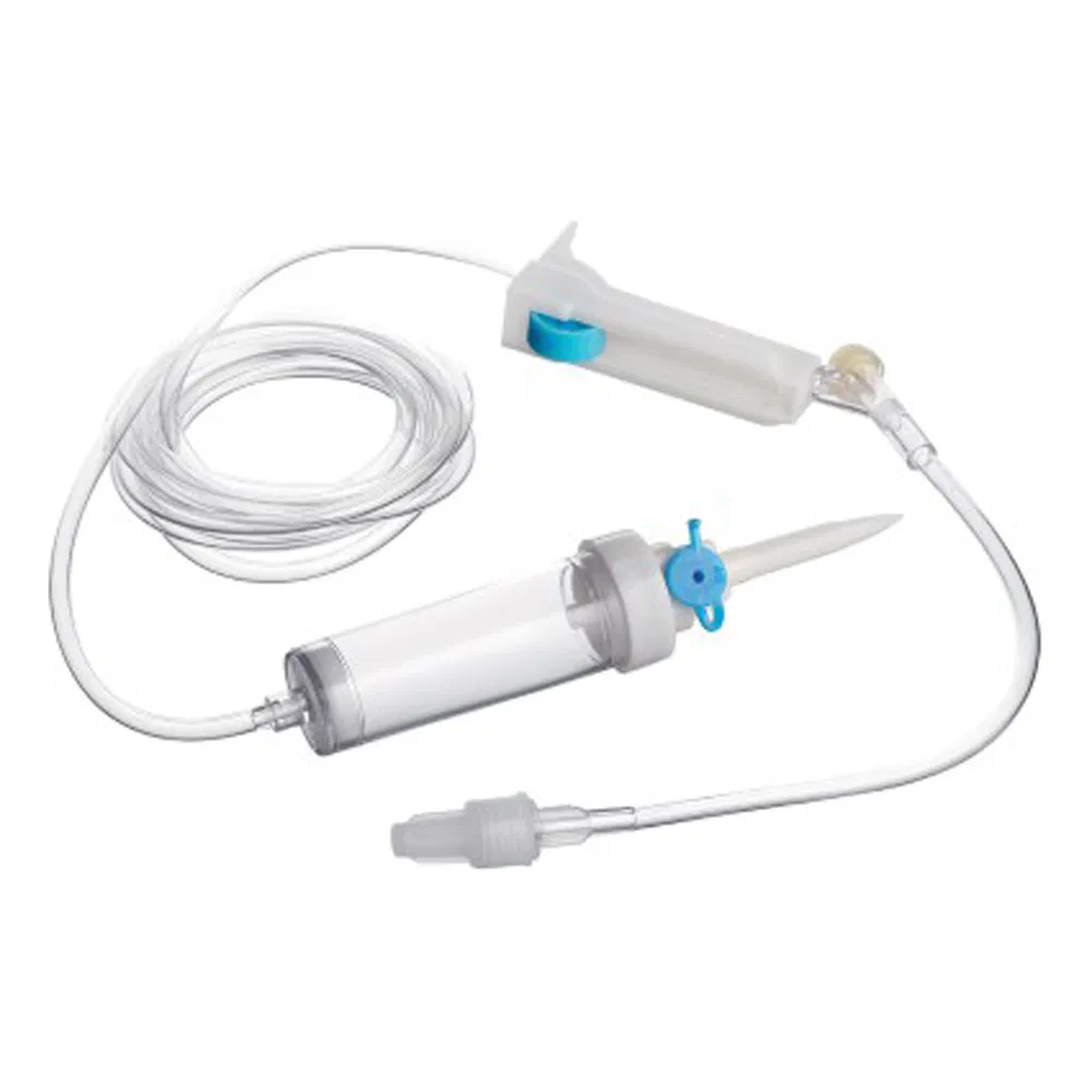 Juego de goteo IV médico desechable 21g