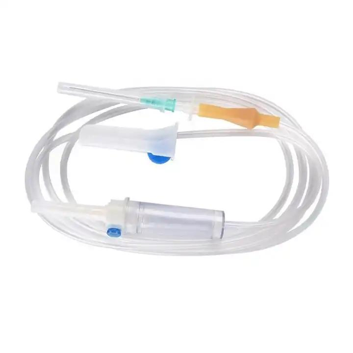 Conjunto de infusión de filtro de precisión IV con regulador de flujo de precisión