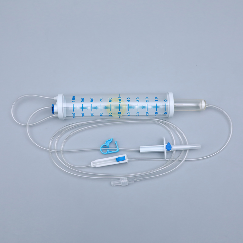 Juego de infusión tipo bureta médica desechable pediátrica con 100ml 150ml