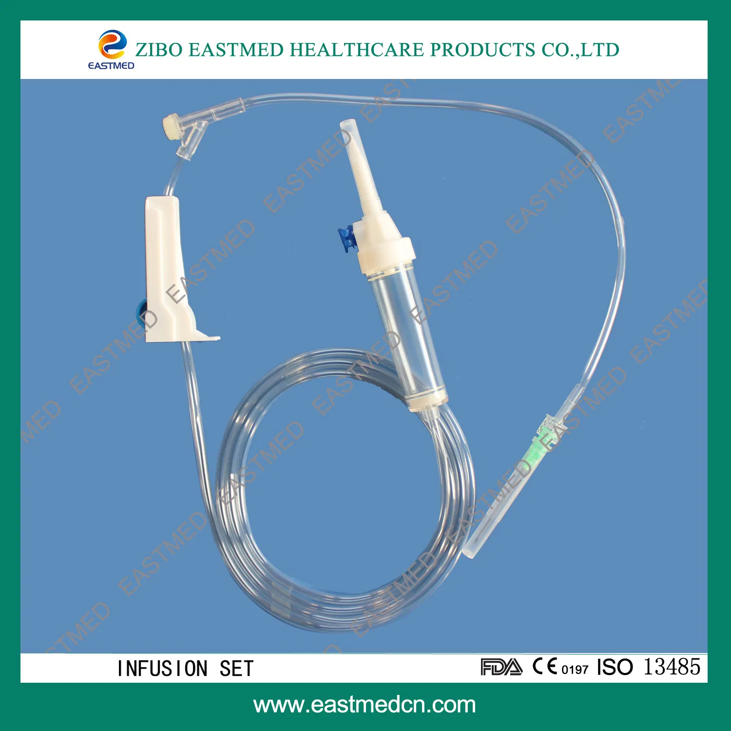 Medical PVC Infusion Set Single Use Safety Needle with Flow Regulator