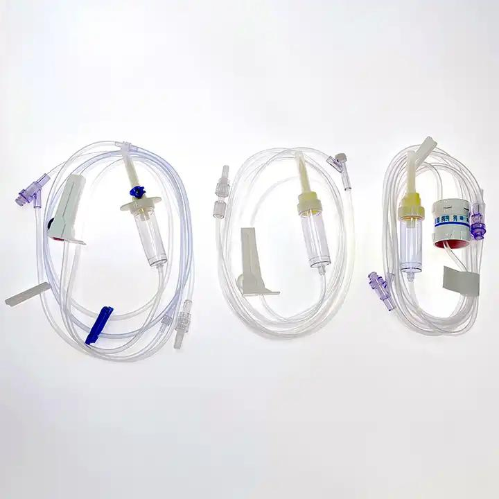 Conjunto de infusión de filtro de precisión IV con regulador de flujo de precisión