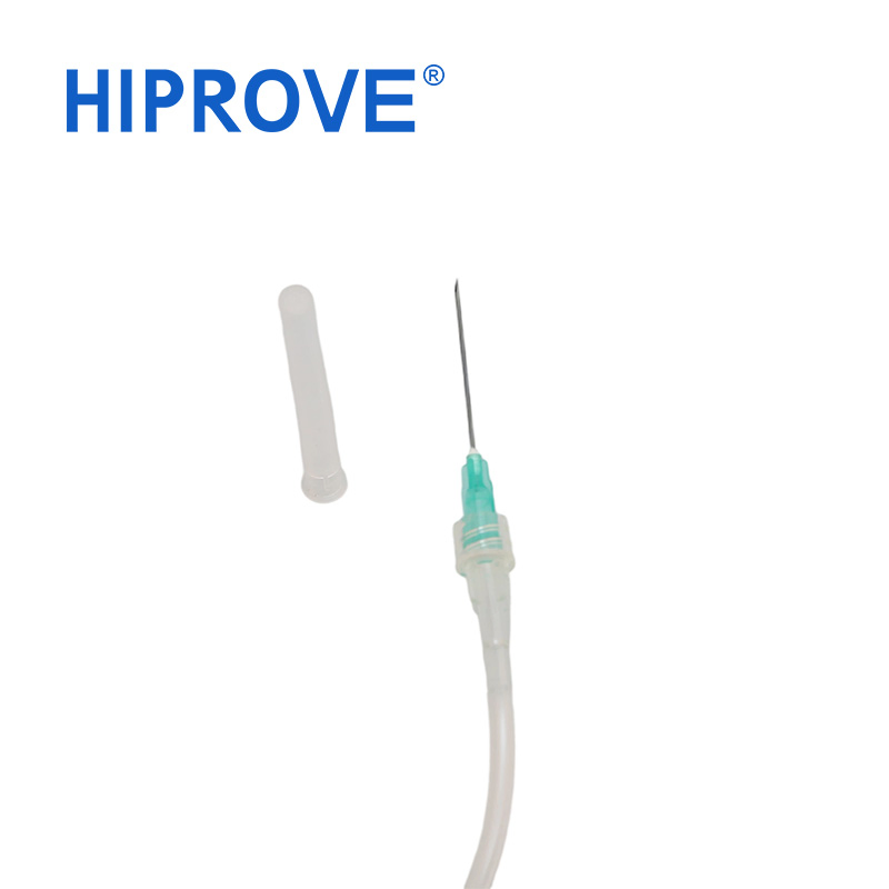 Conjunto de infusión de control de flujo médico desechable ISO con ajuste fino de precisión y micro regulador
