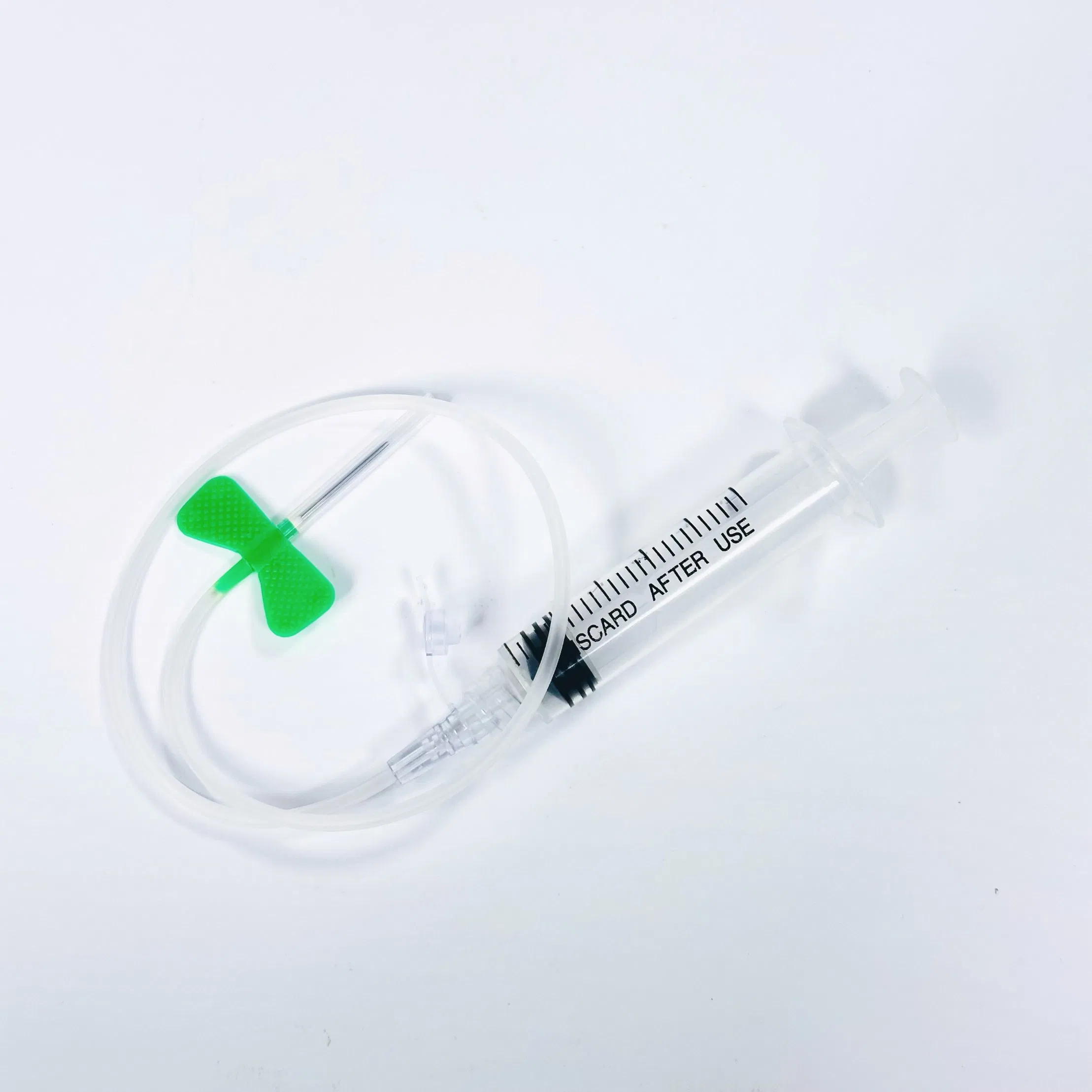 Juego de recolección de sangre con infusión de alas de mariposa desechable