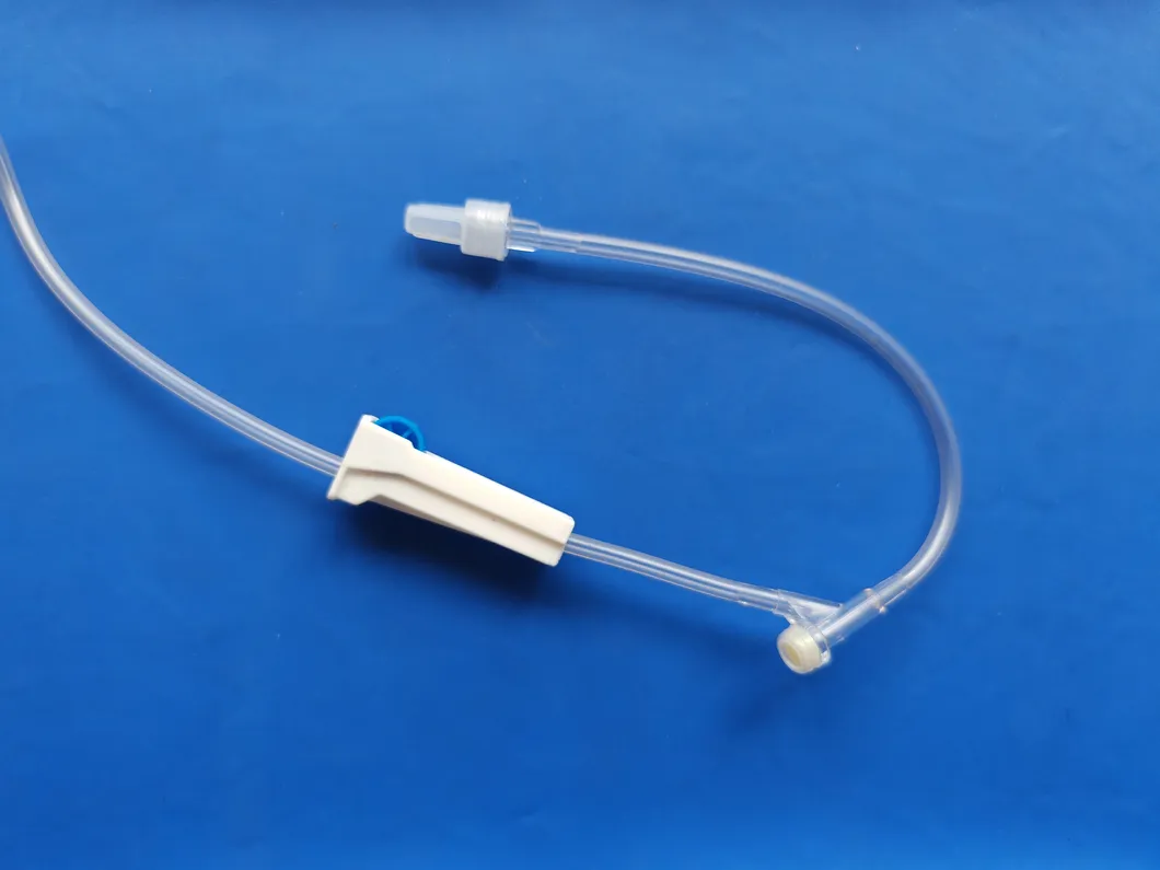 Juego de infusión de bureta médica estéril desechable con 60drop cámara