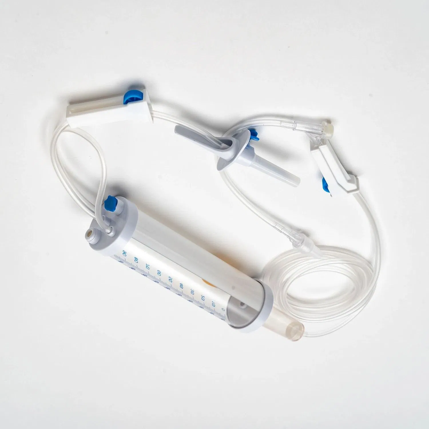 Conjunto de infusión intravenosa estéril desechable para goteo de fluidos intravenosos