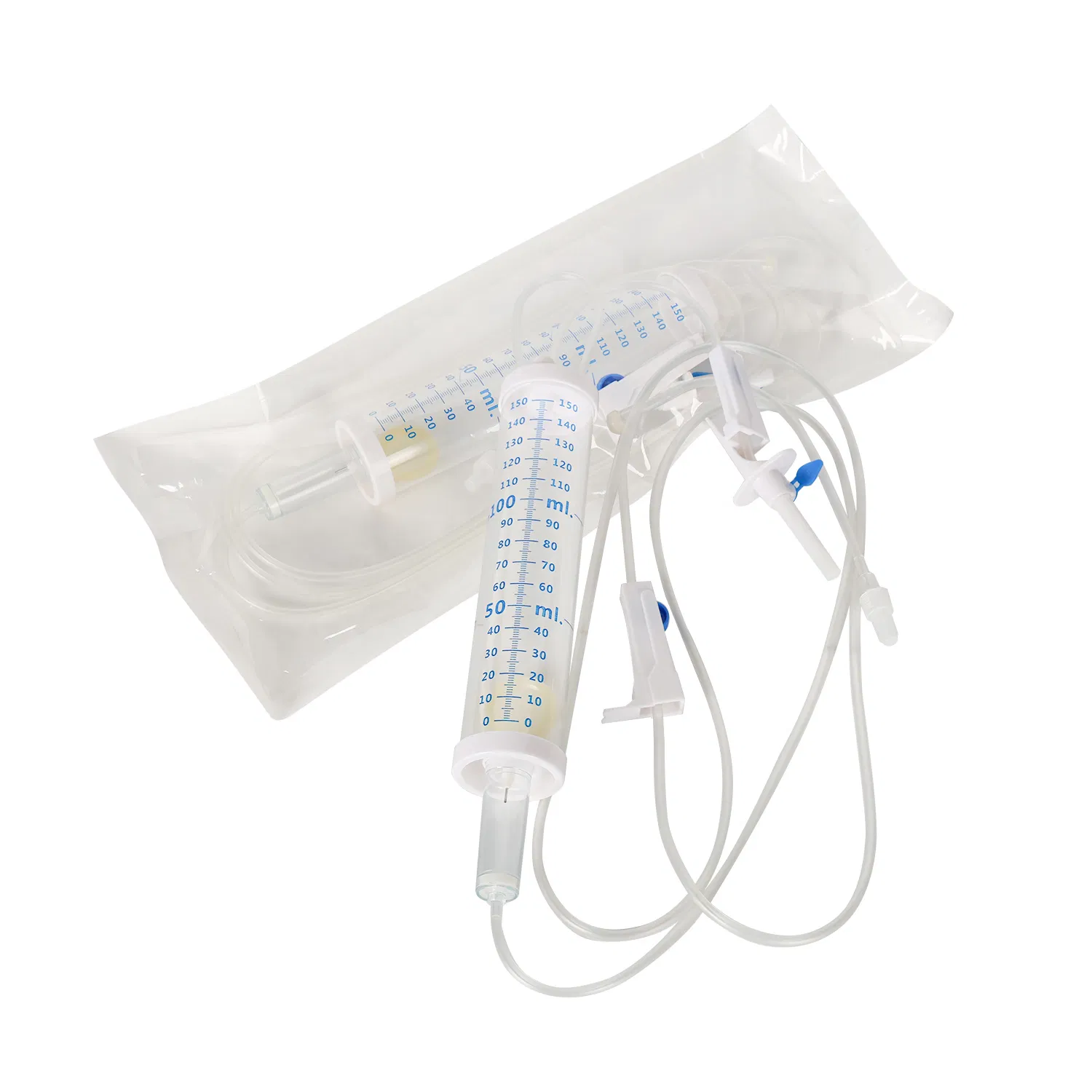 Conjunto de infusión de bureta microgotas de un solo uso