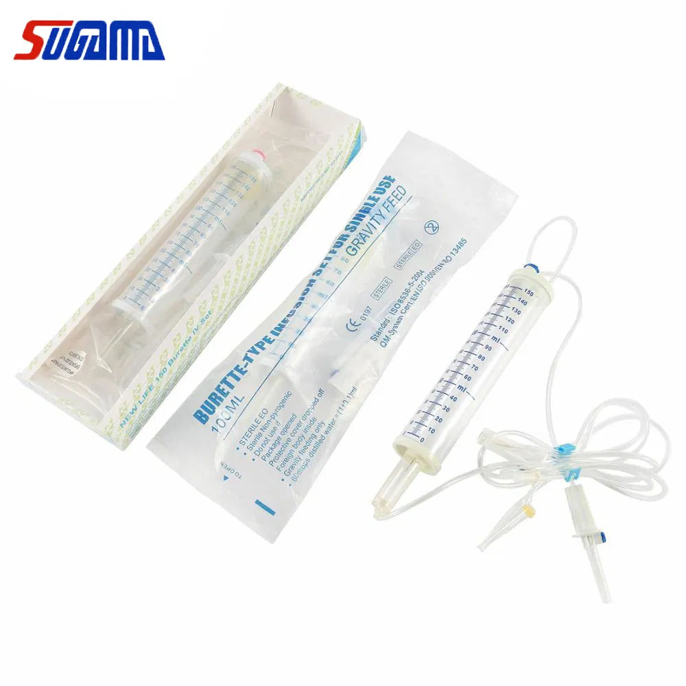Conjuntos de Infusión Pediátrica Desechables con 100ml/150ml Bureta