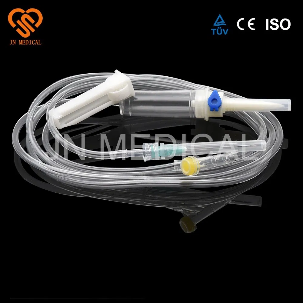 Conjunto de infusión con blíster o embalaje PE con 21g aguja médica