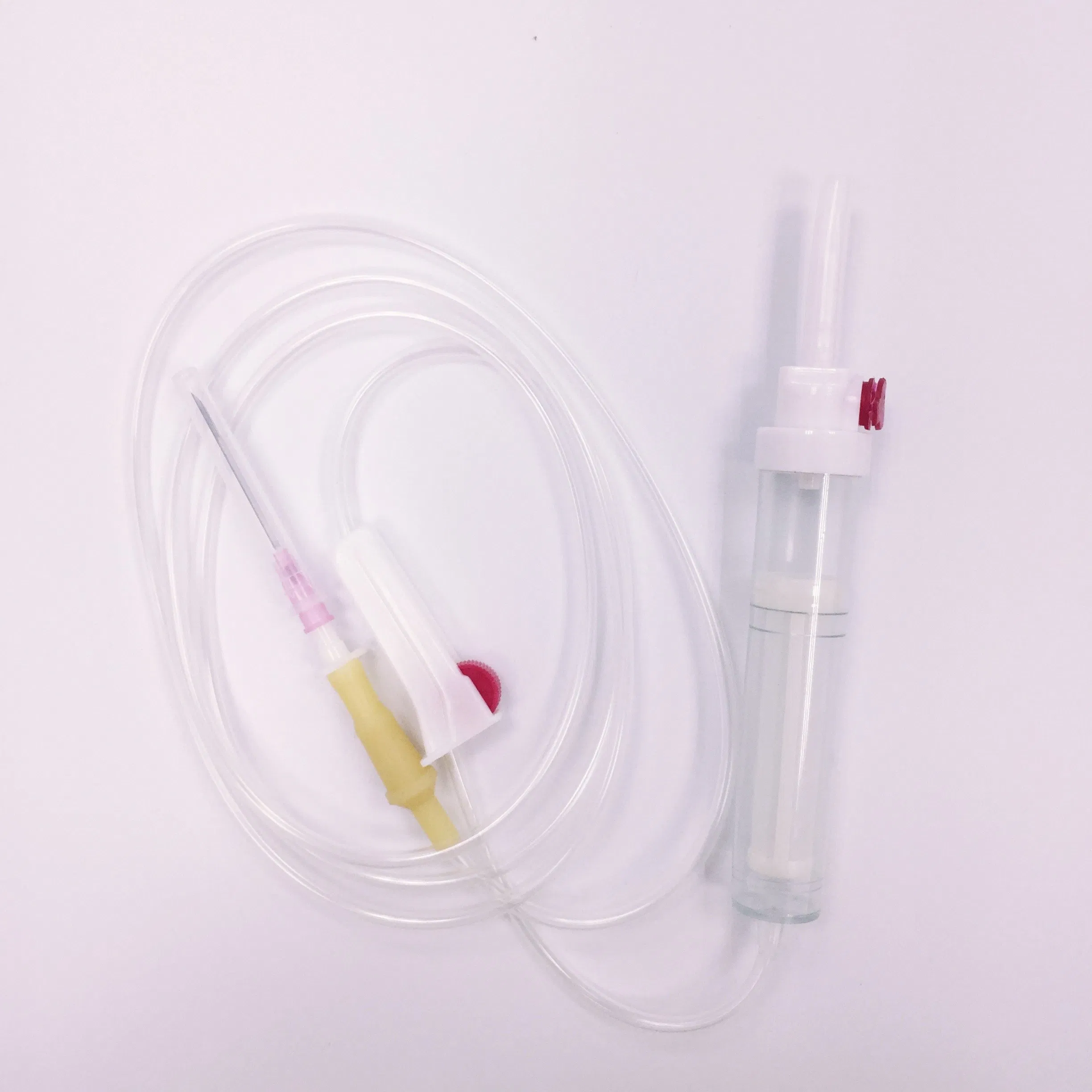 Juego de infusión de transfusión de sangre IV desechable con CE e ISO con filtro