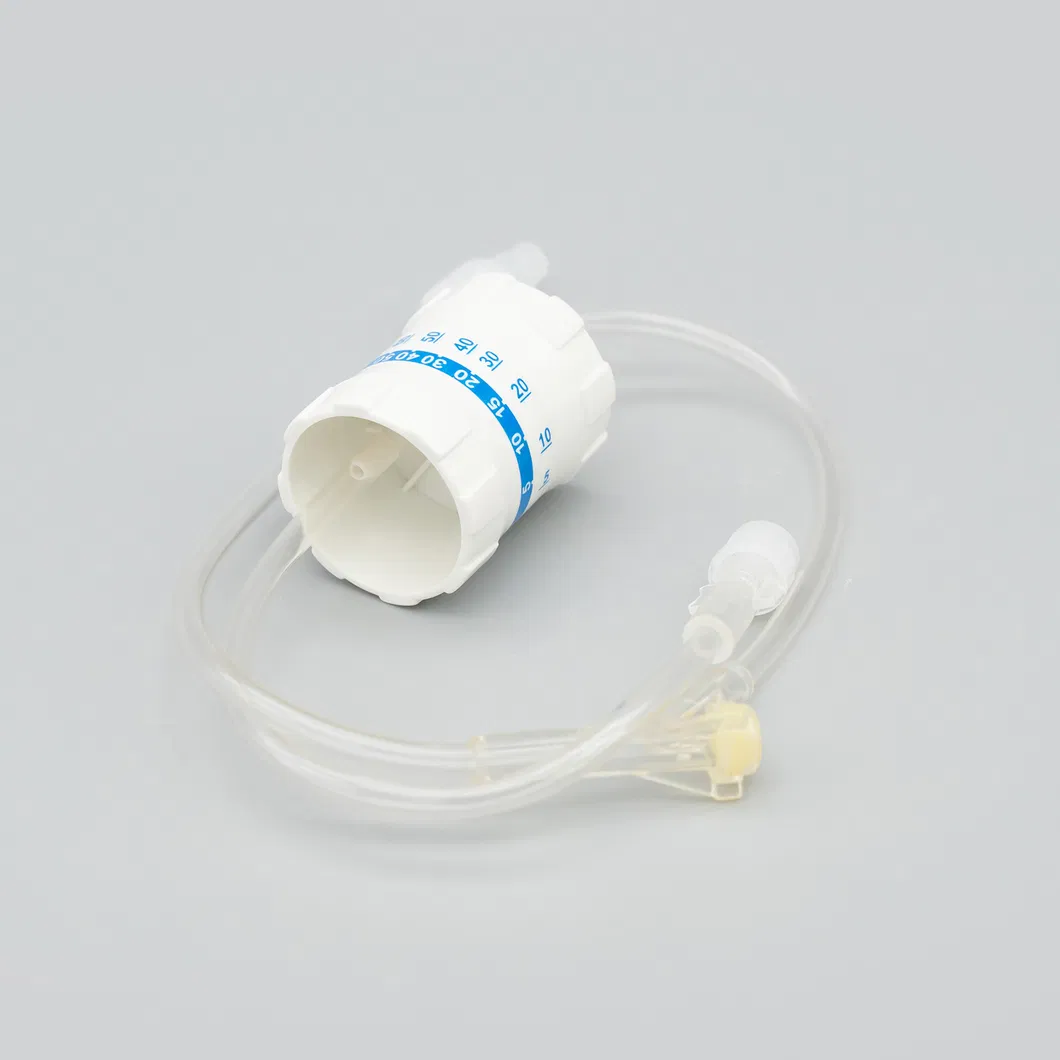 Juego de infusión desechable médico con aguja, cámara de goteo con filtro y conector en Y