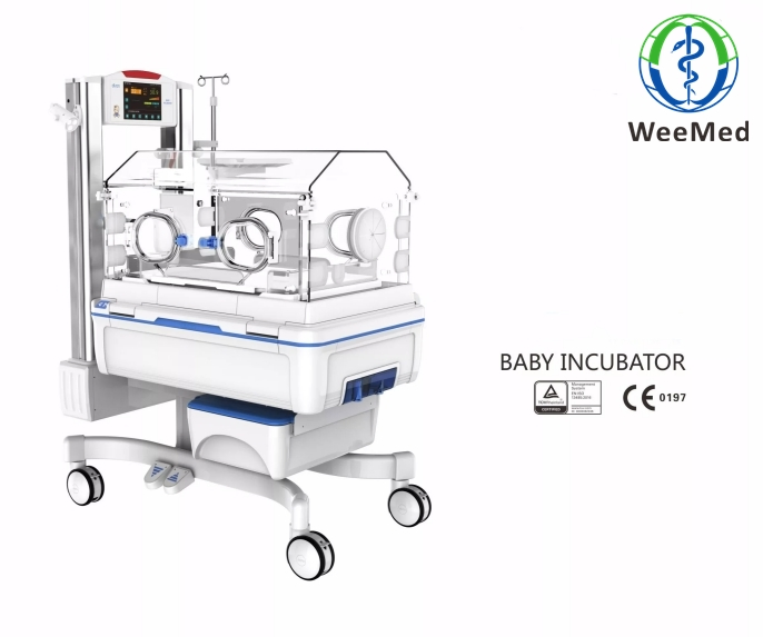 Incubadora neonatal para bebés recién nacidos en hospital con fototerapia LED