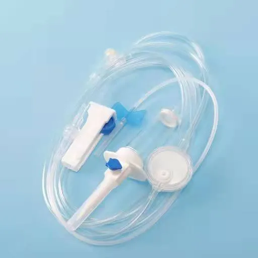 Conjunto de infusión IV con regulador de flujo de precisión con micro regulador