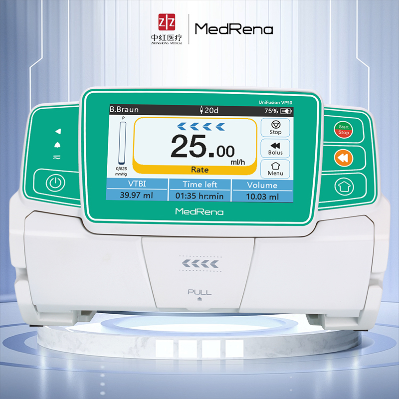 Bomba de infusión IV médica automática portátil y duradera para hospital, UCI y CCU
