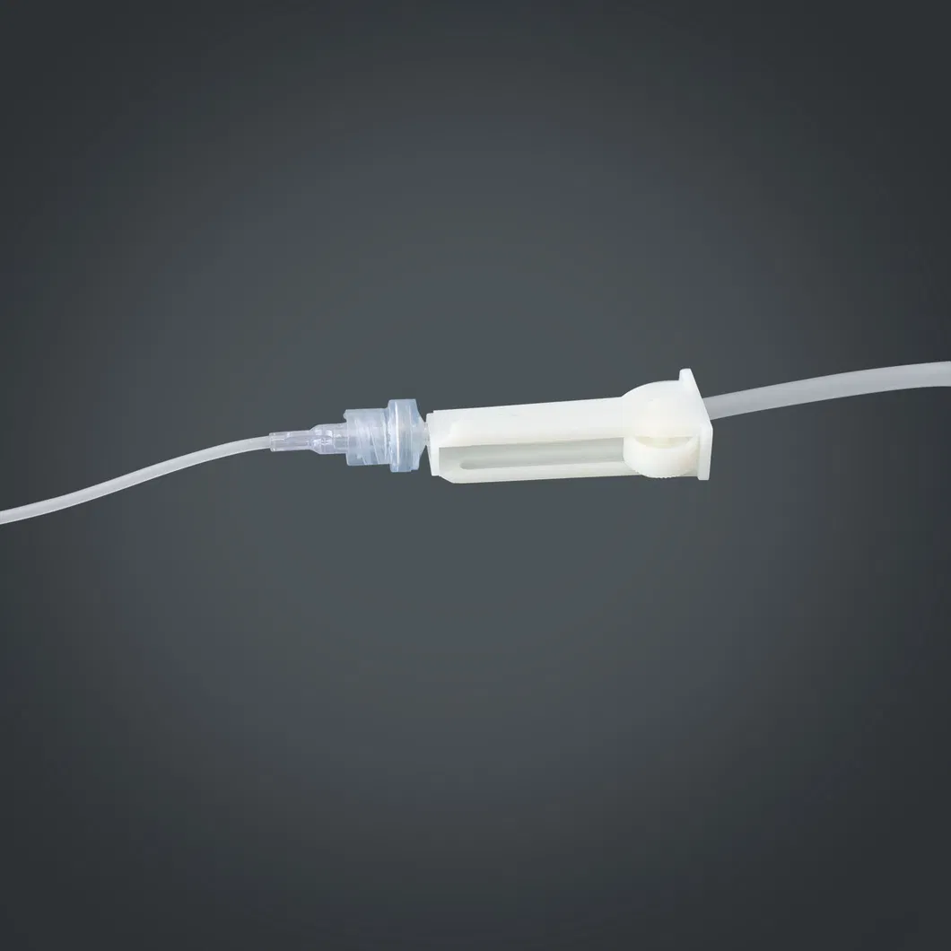 Juego de infusión IV médico desechable con control de flujo preciso para uso quirúrgico
