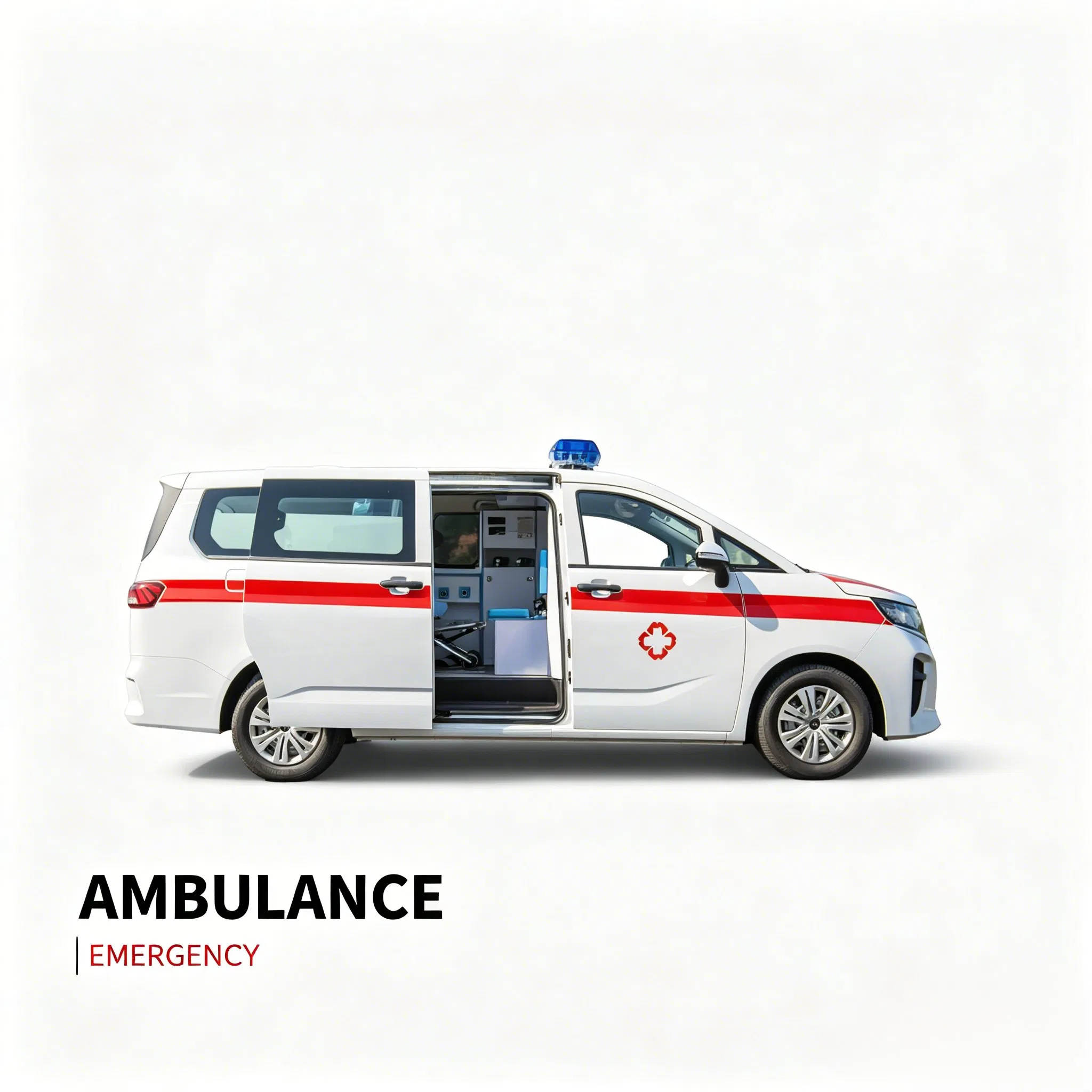 Monitoreo de tipo de transferencia BAW ambulancia diésel con cabina neonatal para rescate médico hospitalario
