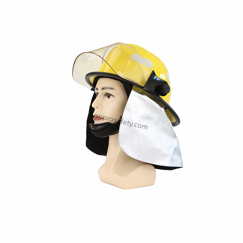 Cheap High-Temperature Firefighting Helmet with Neck Protection Companies, Product