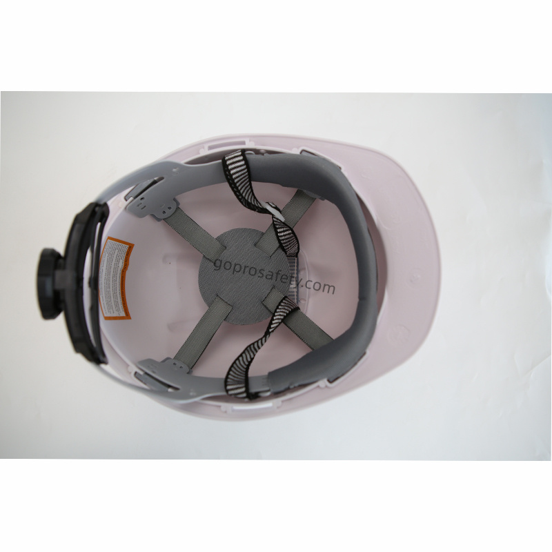 V Top Front Brim Safety Helmet Front View