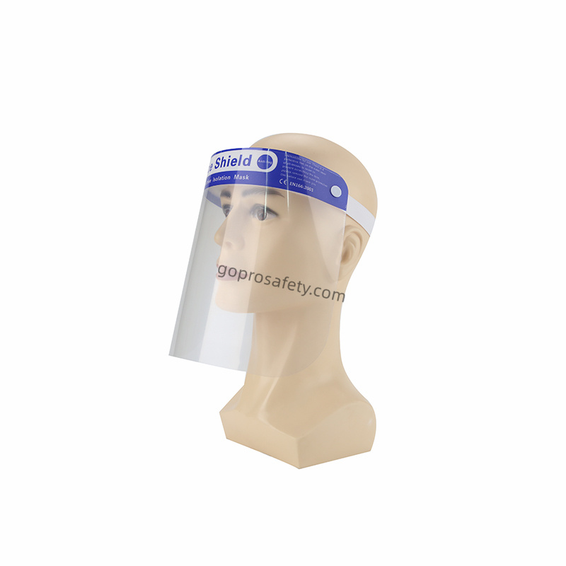 Famous Disposable Plastic Face Shield with Foam Headband and Anti-Fog Clear Visor Supplier, Factories