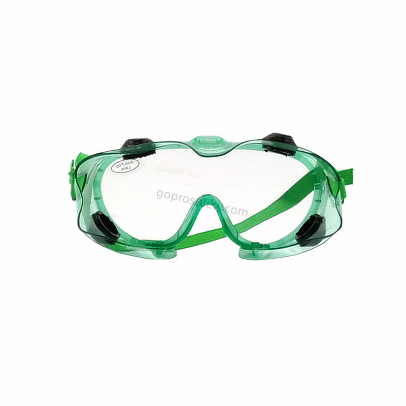 Green Safety Goggles