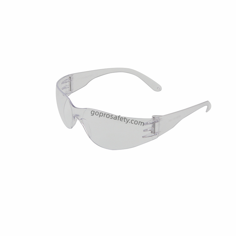 Frameless Safety Glasses Side View