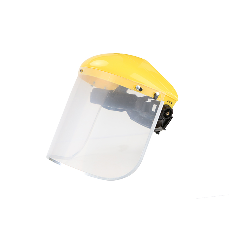 Wholesale Yellow Top Safety Face Shield with Clear Visor Supplier, Suppliers