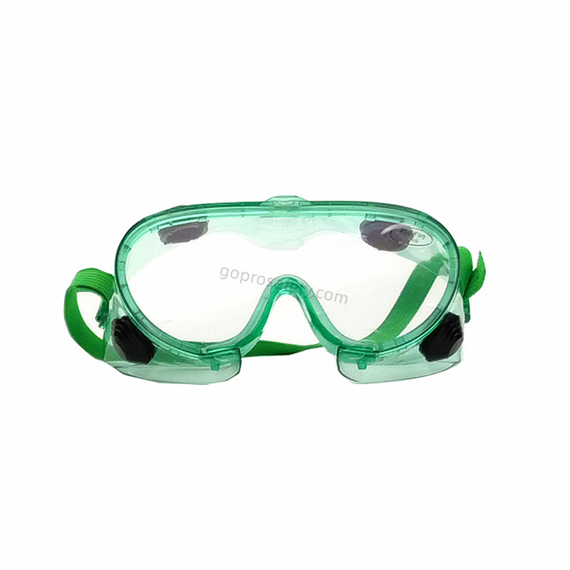 Indirect Vent Green Safety Goggles