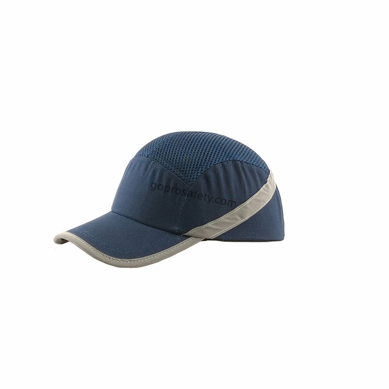Custom Navy Mesh Vent Bump Cap for Lightweight Protection Company, Companies