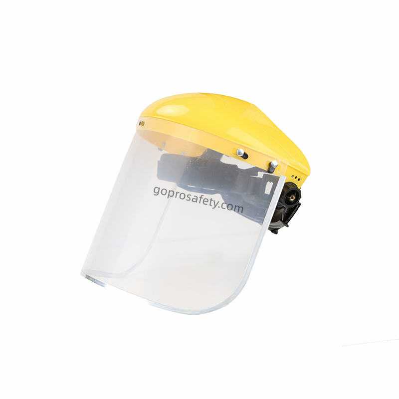 Cheap Yellow Face Shield with Adjustable Rotary Knob and Clear Protective Visor Pricelist, Quotes