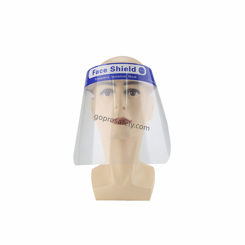 Famous Disposable Plastic Face Shield with Foam Headband and Anti-Fog Clear Visor Supplier, Factories