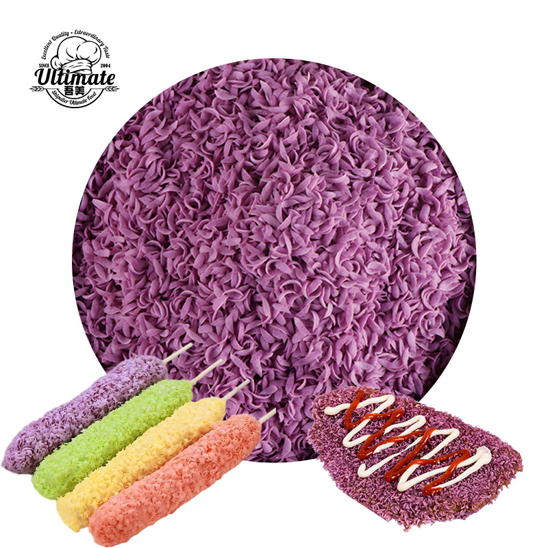 Panko breadcrumbs are a crispy purple breading used for commercial fried chicken cutlets and pumpkin cakes.