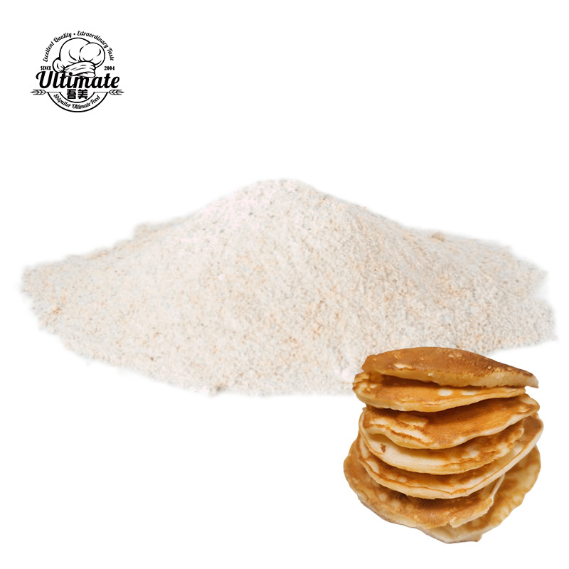 Wholesale 25kg large bag of commercial pancake mix for breakfast, suitable for street vendors and various grain pancakes.