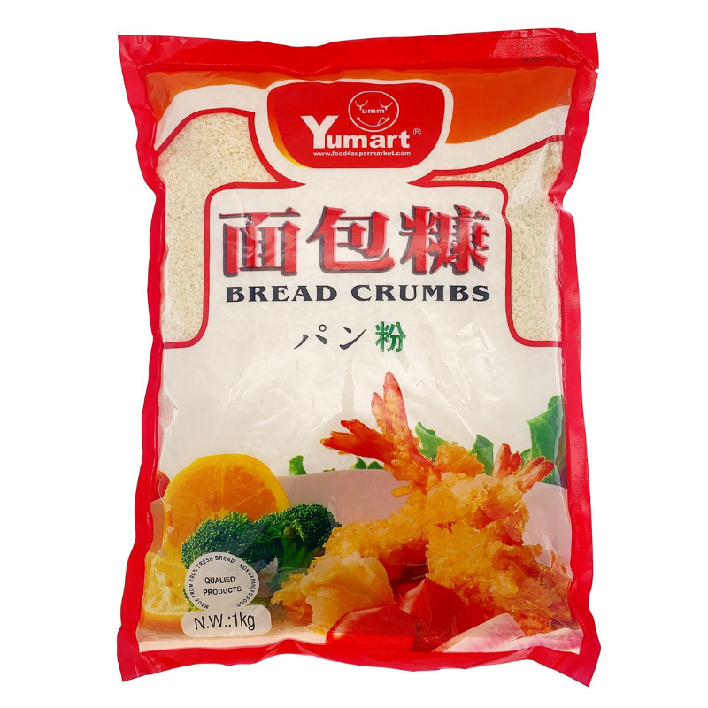 Wumei White Crescent Fried Chicken Star-Shaped Breadcrumbs, 10kg Crispy Coating, White Commercial Large Bag