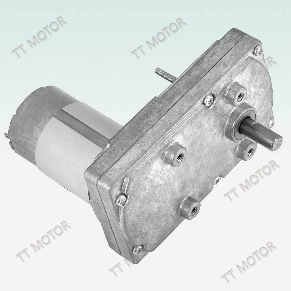 100rpm Low Speed L-shape Dc Motor with Eccentric Out Shaft Gearbox Detail
