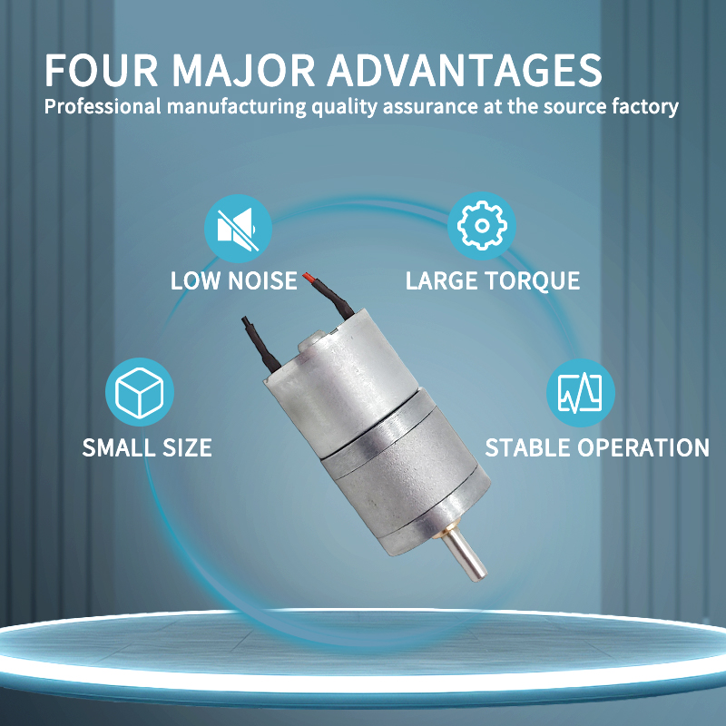 OEM ODM Manufacturer Micro 25mm Spur Gearbox Dc Electric Motor 320 370 Permanent Magnet Brushed 6V 12V Dc Gear Motor