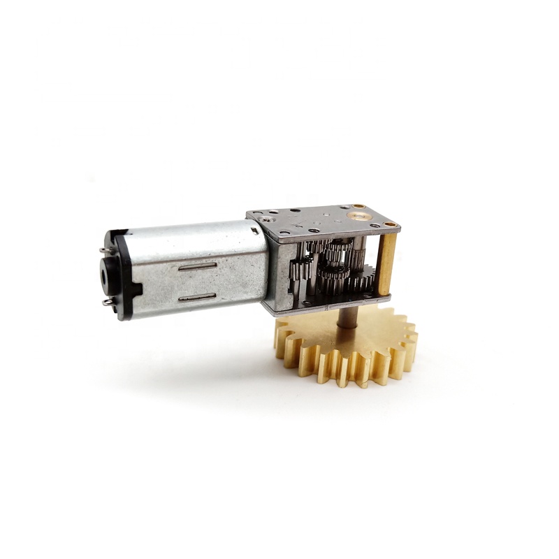 Small Size Worm Gear Box 12*20mm High Reduction Ratio N30 Mini Gear Motor 6v 12v Dc Worm Gear Motor