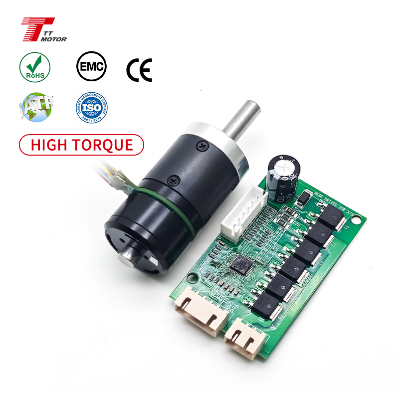 Outer Rotor BLDC Planetary Gear Motor 12V 24V 6-1750RPM High Torque Compact Design for Industrial Automation