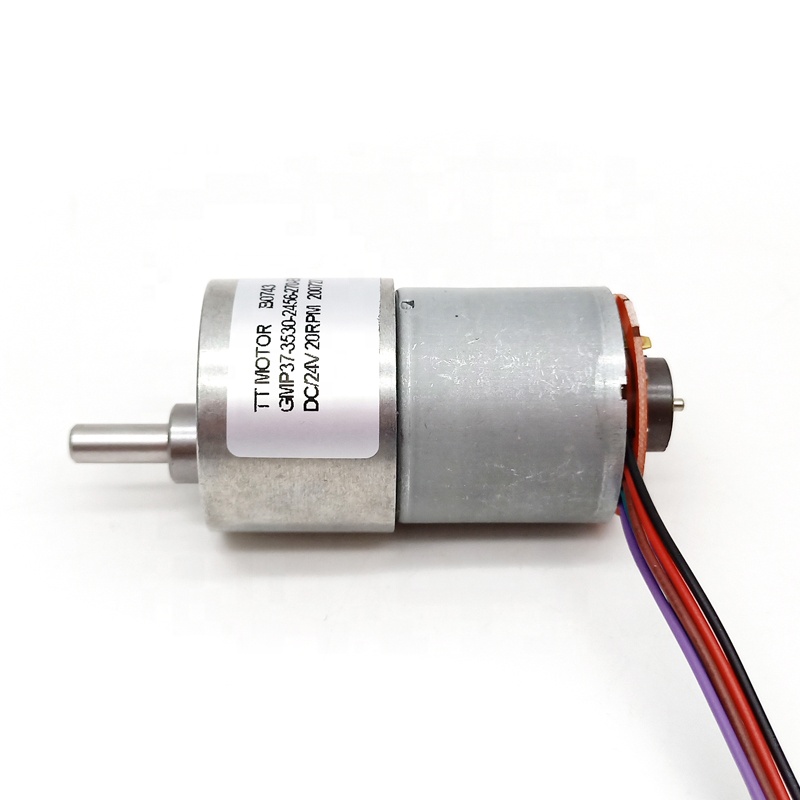 6V 12V 24V Permanent Magnet Motor with Gearbox 37mm High Speed GM37-3530 Electric Gear Motor with Optional Encoder