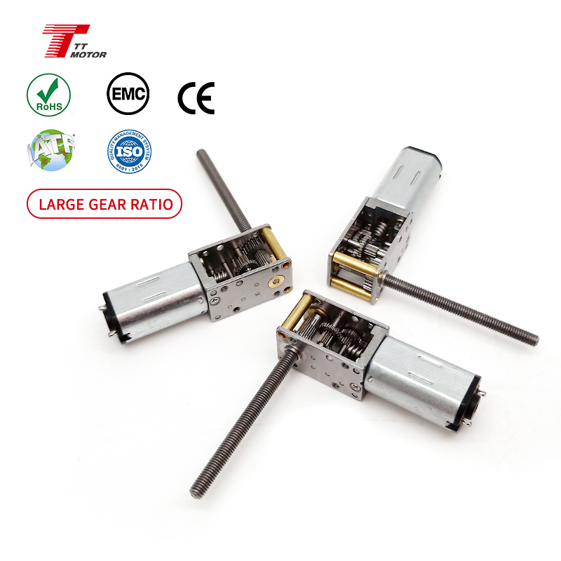 DC Electric Worm Gearbox Motors 12V 12mm High Torque Small Mini Geared N30 Motor Low Noise Long Lifespan