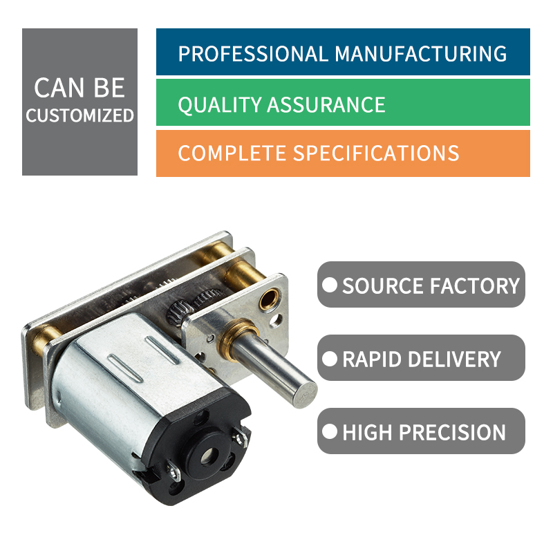 3d Printer Motor 12mm Low Speed N10 N20 N30 Mini Brushed 3V 6V 12V DC Spur Geared Motor With Optional Encoder
