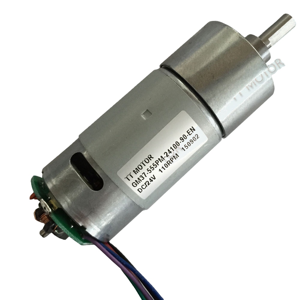 Low Noise 37mm Rotary Motor with Spur Gearbox