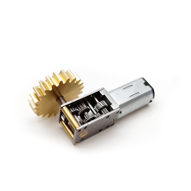 DC Electric Worm Gearbox Motors 12mm High Torque Small Mini Geared N30 Motor Low Noise Long Lifespan