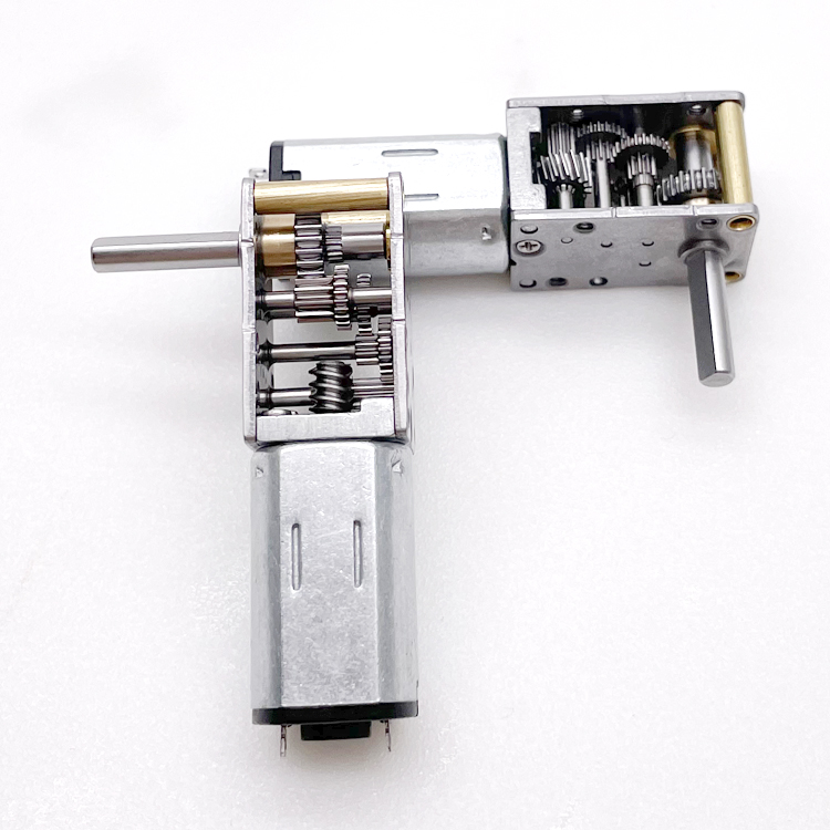 Small Size Worm Gear Box 12*20mm High Reduction Ratio N30 Mini Gear Motor 6v 12v Dc Worm Gear Motor