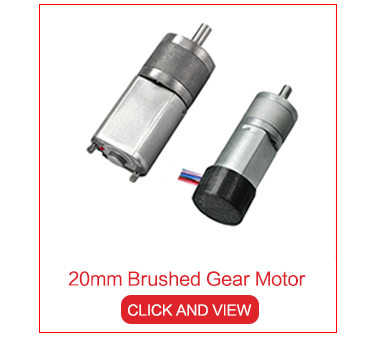 20mm Dc Permanent Magnet Geared Motor GM20-130SH 6v 12v 24v High Torque Mini Size 15rpm 100rpm 290rpm  Micro Gear Motor