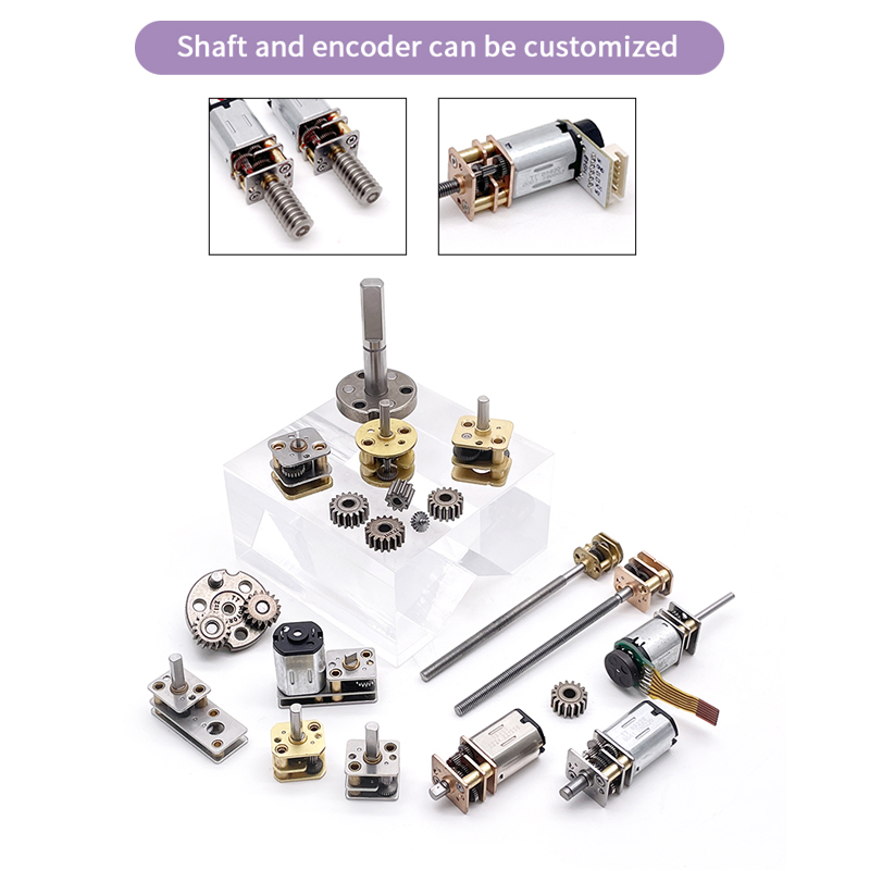3v 6v 12v 15rpm to 1500rpm Mini Dc Spur Gear Motor Low Rpm N20 N30 Small Motor