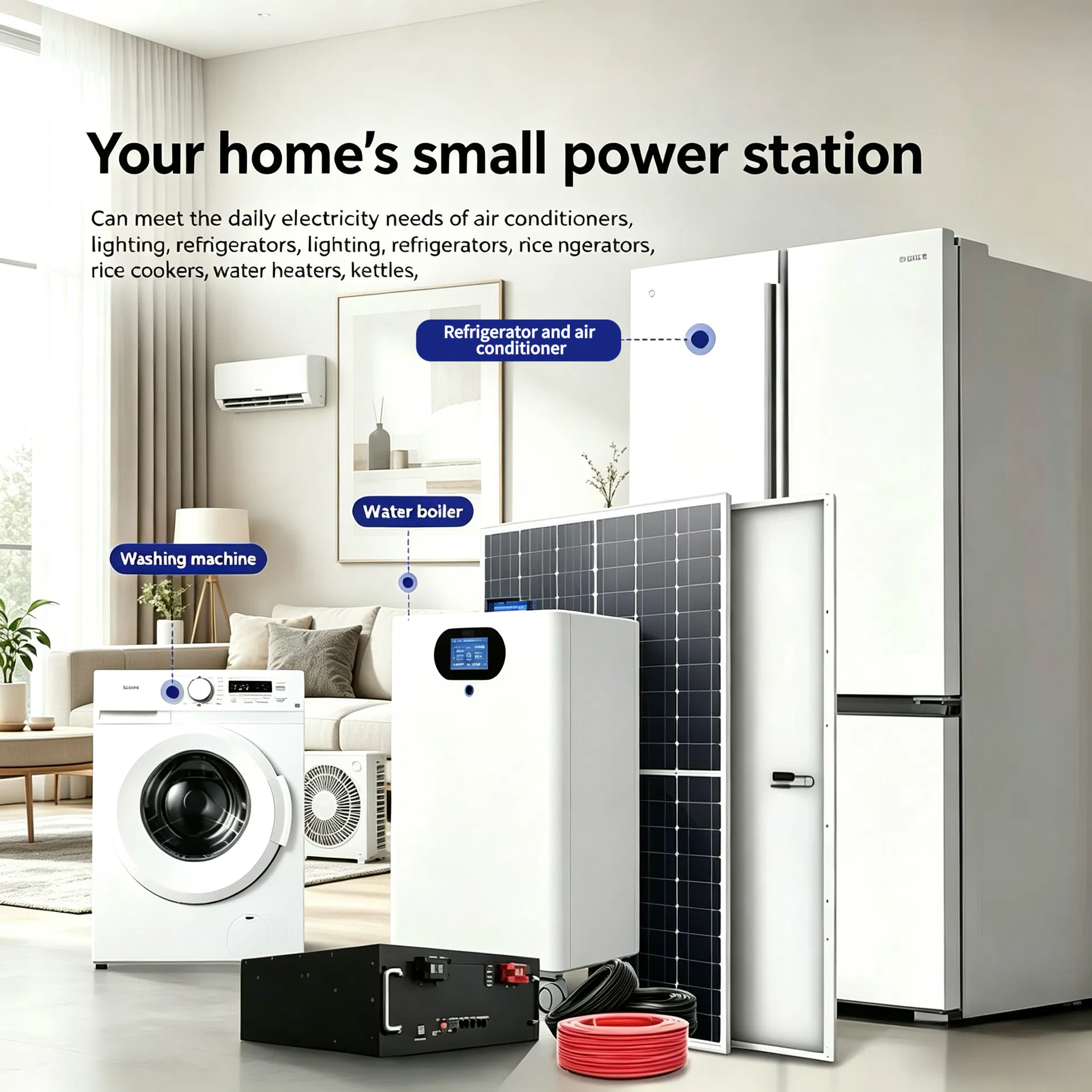 Batería de Litio Almacenamiento de Energía Solar